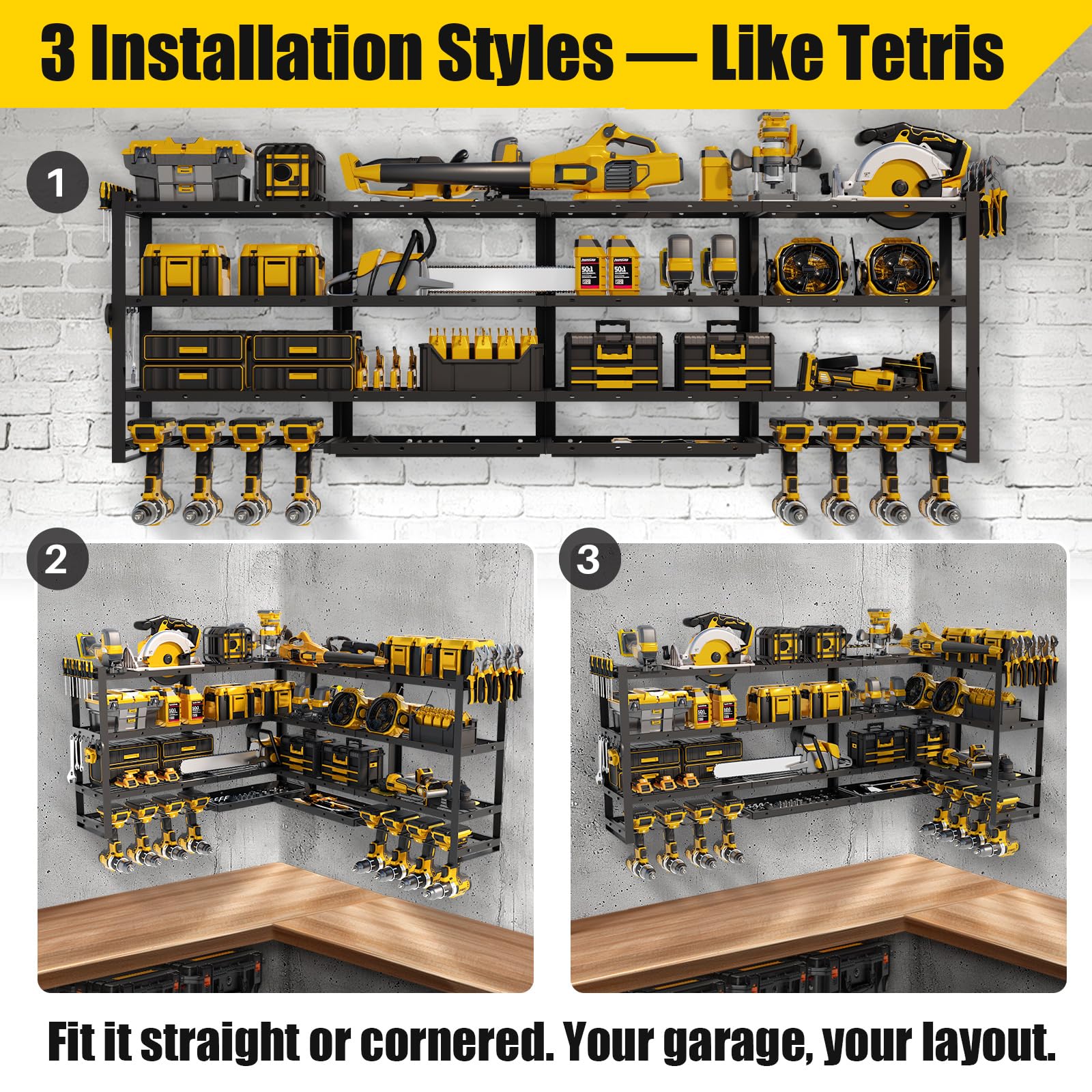 ARMOR スタジオ ラック Amazon.com: STURDIFLOW XLarge 64''W Power Tool Organizer Wall